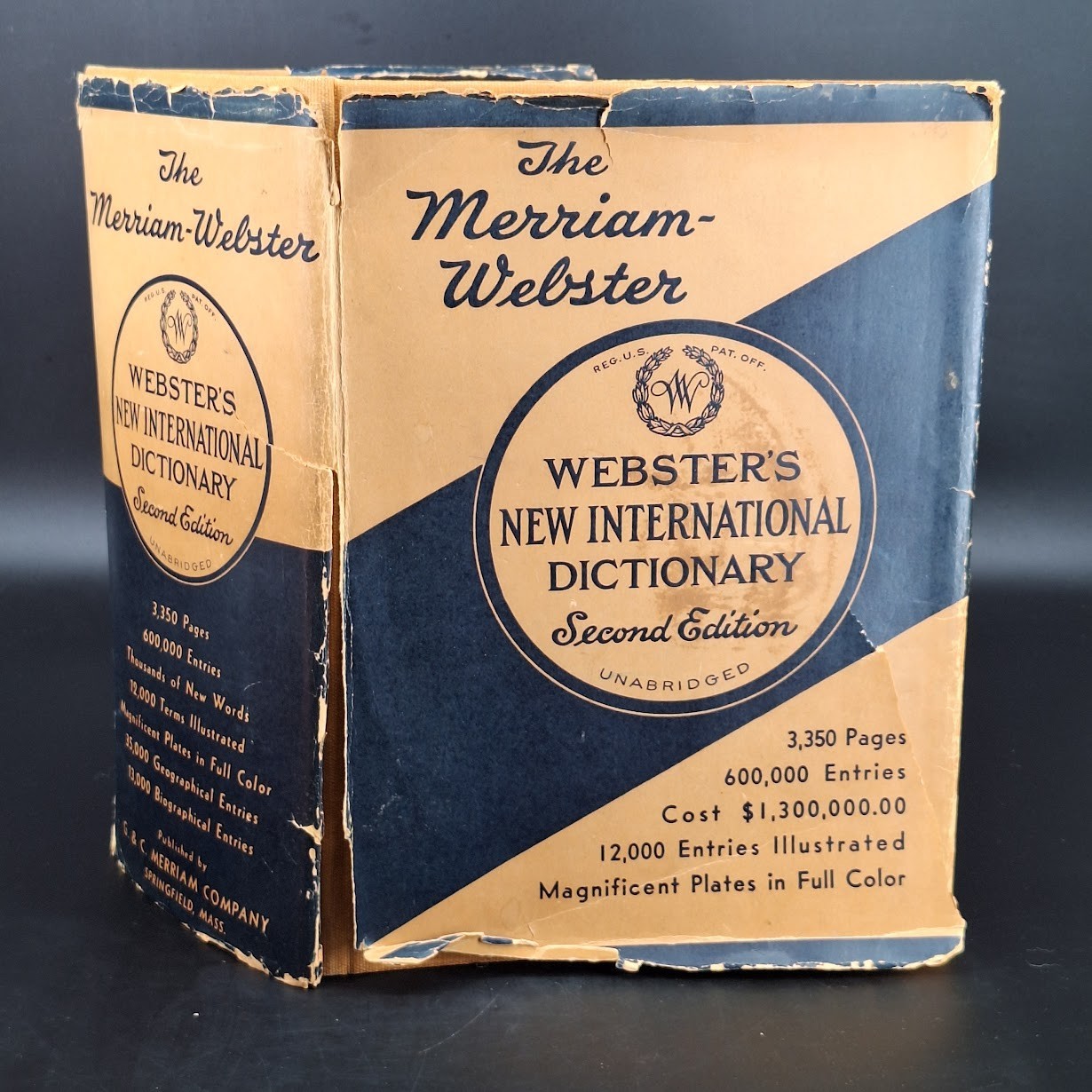 Webster’s New International Dictionary 2nd Ed. 1954 – Unabridged – Dust Jacket