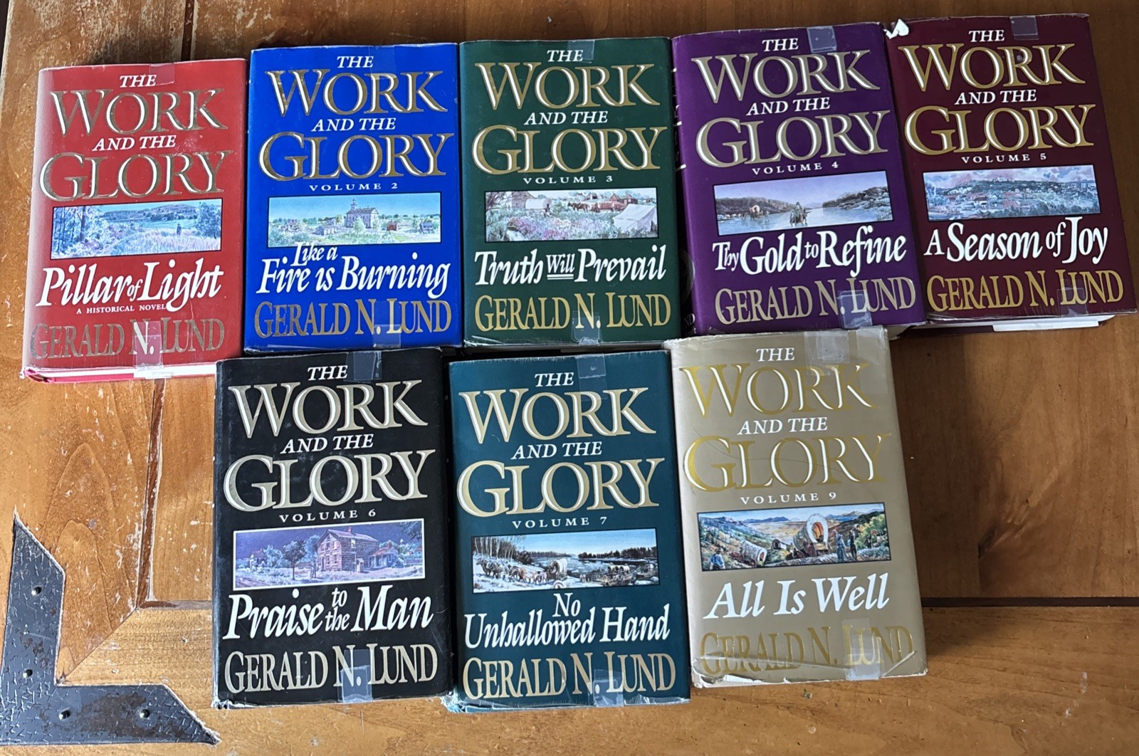 The Work and the Glory Vol 1-9 Complete Series Hardcover Set Gerald Lund LDS