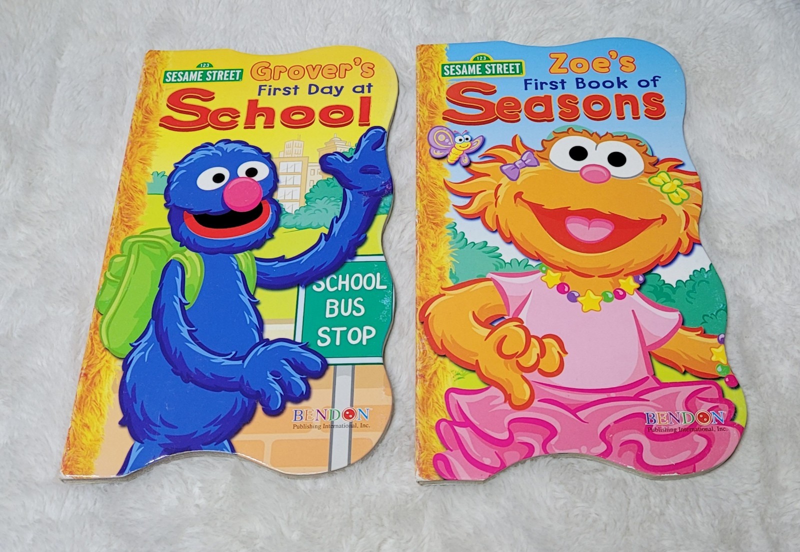 Sesame Street Cookie Monster Grover Burt Ernie Board Books Set of 5 So Cute ?