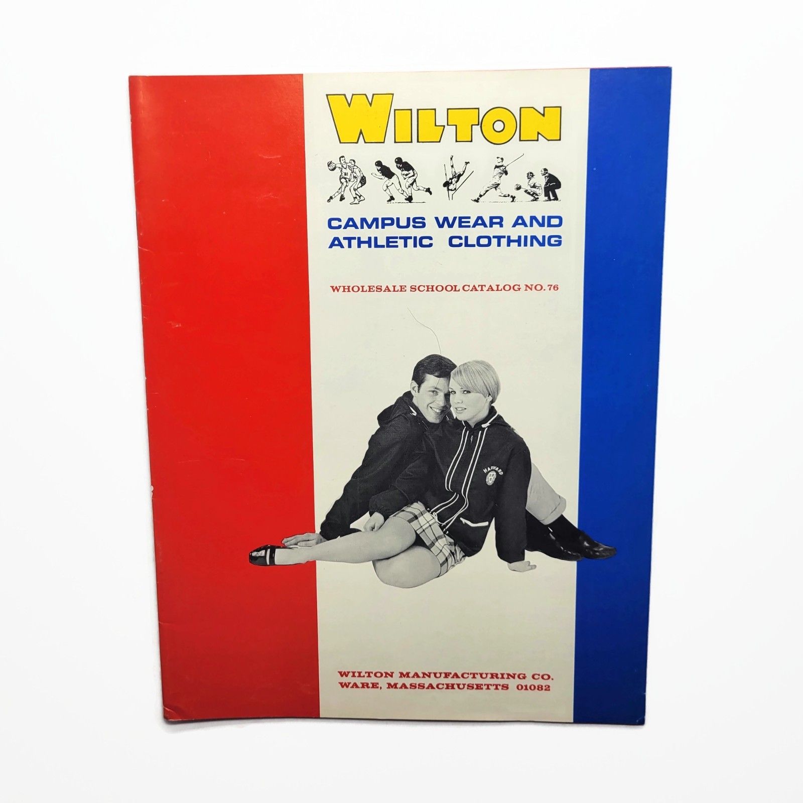 Vintage 1960s Wilton Athletic Clothing WHOLESALE Catalog 76 Campus Wear Football