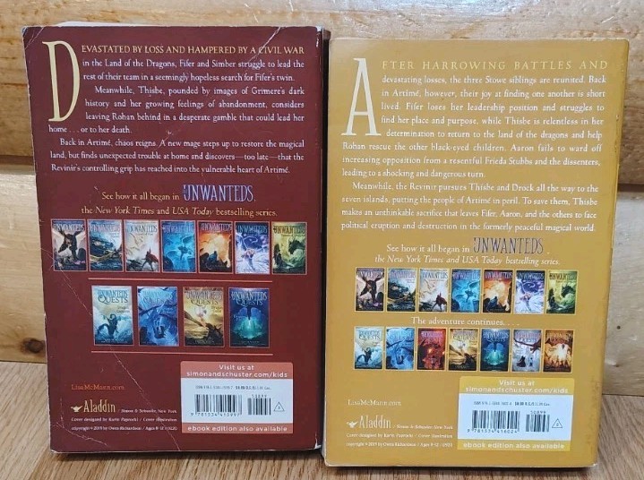 THE UNWANTEDS AND THE UNWANTEDS QUESTS COMPLETE SERIES 14 BOOKS MCMANN FANTASY