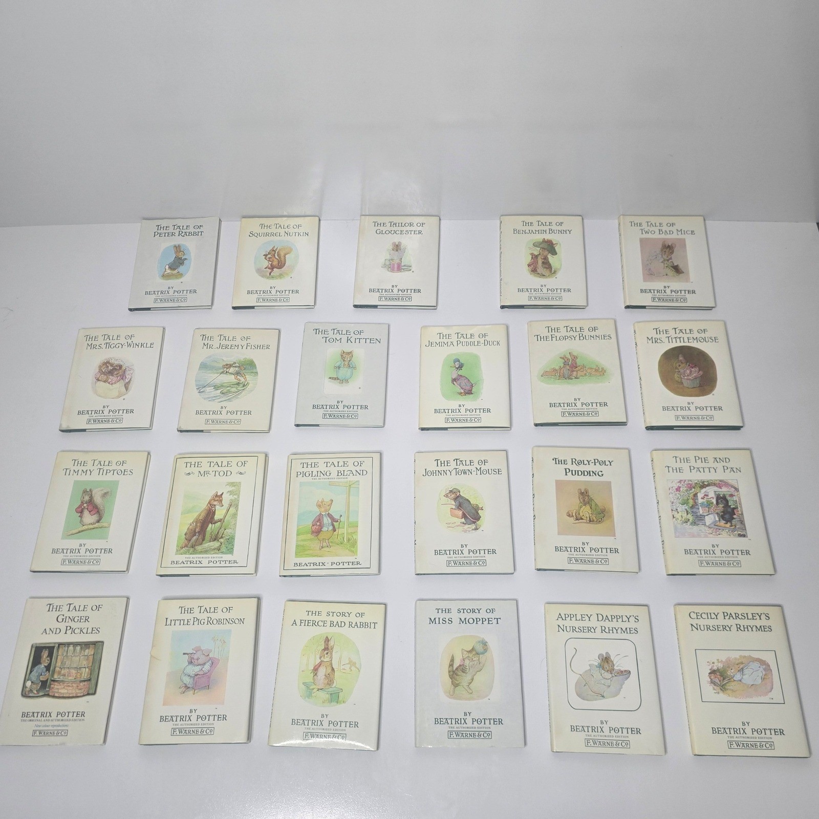 Beatrix Potter The Original Peter Rabbit Books Complete Set 1-23 Frederick Warne