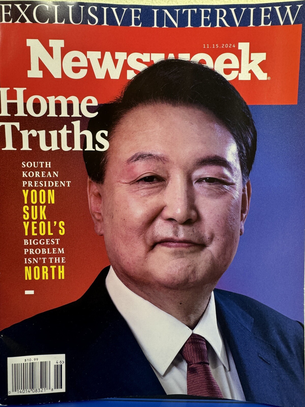 NewsWeek Magazine – November 15, 2024 – Yoon Suk Yeol (South Korea Presiden)