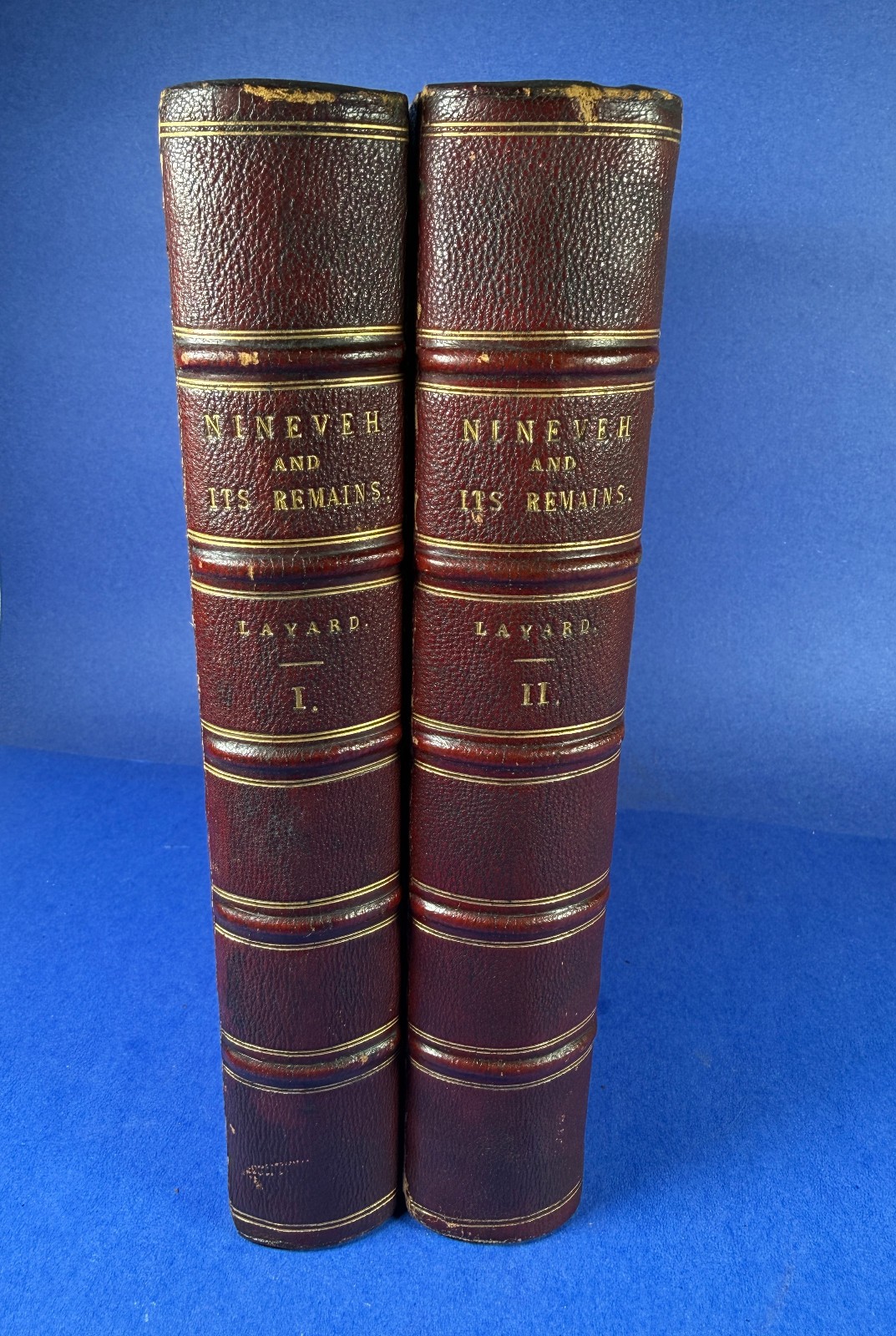 1849 NINEVEH & ITS REMAINS AUSTEN LAYARD 2 VOL ARCHAEOLOGY OCCULT DEVIL WORSHIP