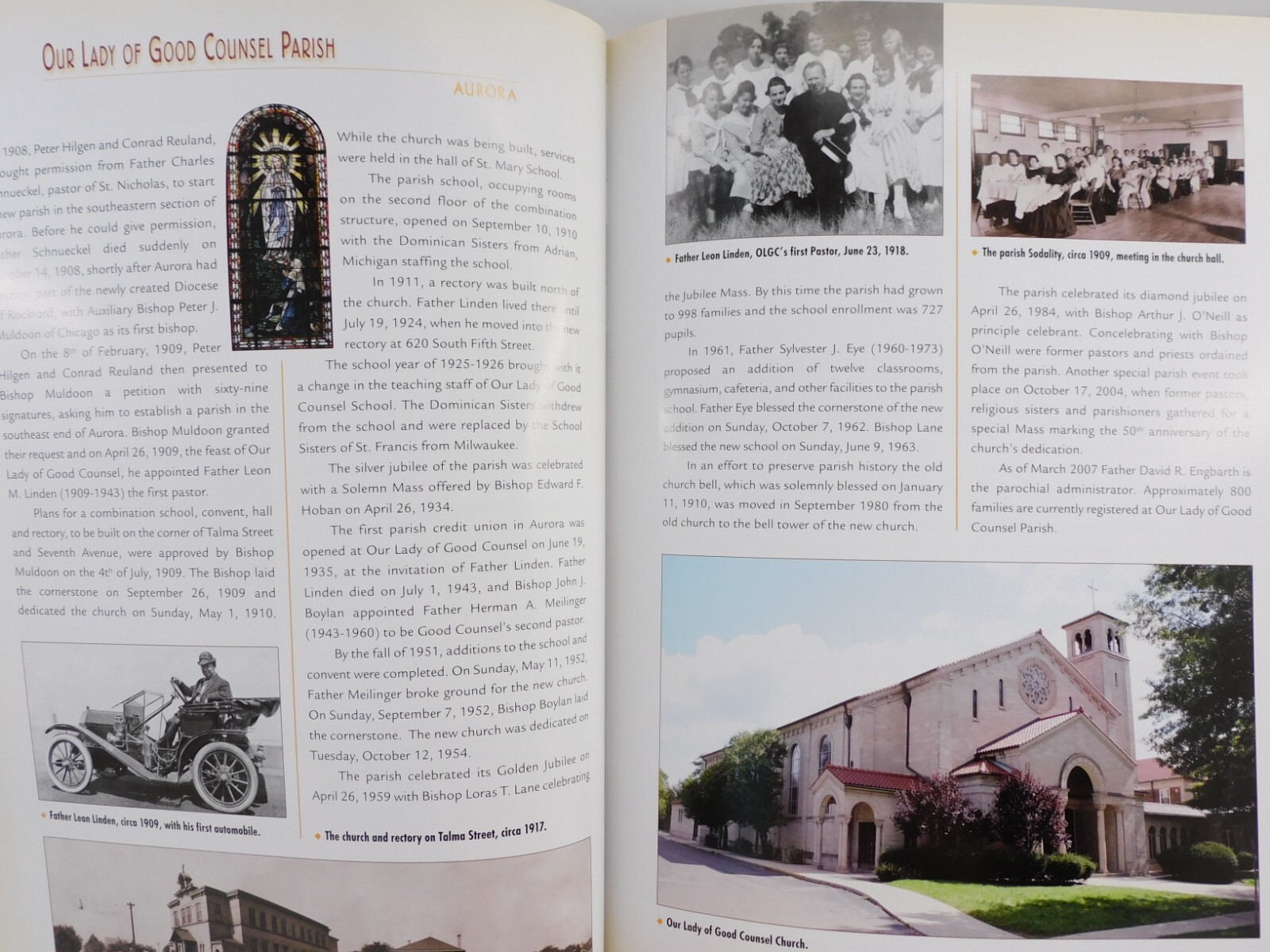 Rockford IL Catholic Diocese Centennial History 1908 – 2008 HC 376 Pages OOP