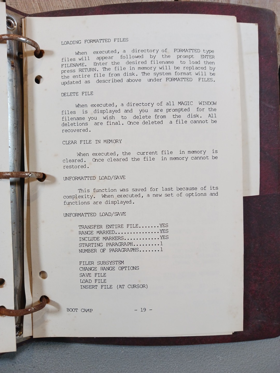 Magic Window Word Processing System Instruction Manual For Apple II & II Plus