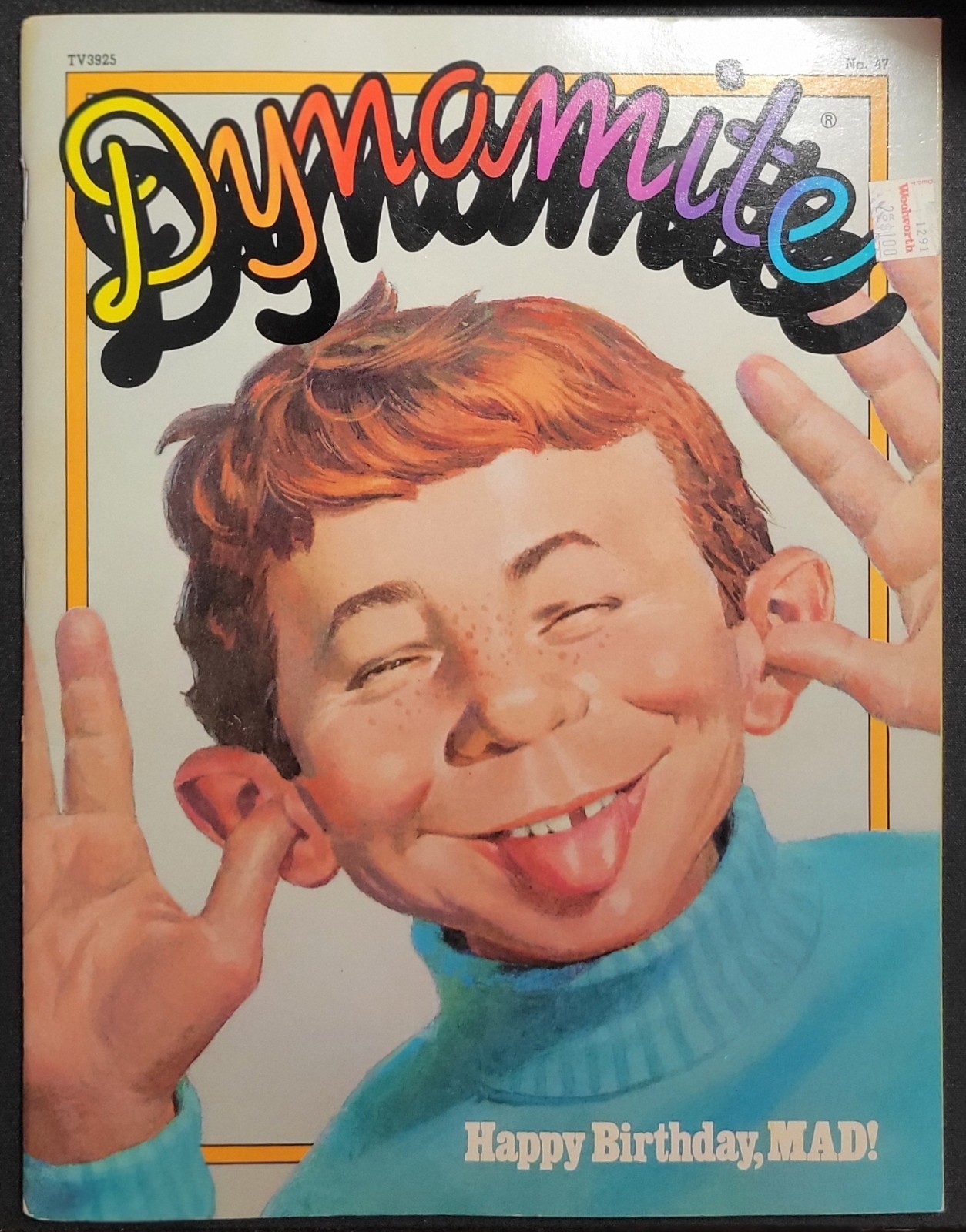 MAD MAGAZINE DYNAMITE #47 25TH ANNIVERSARY MAGAZINE COMPLETE WITH DAVE PARKER