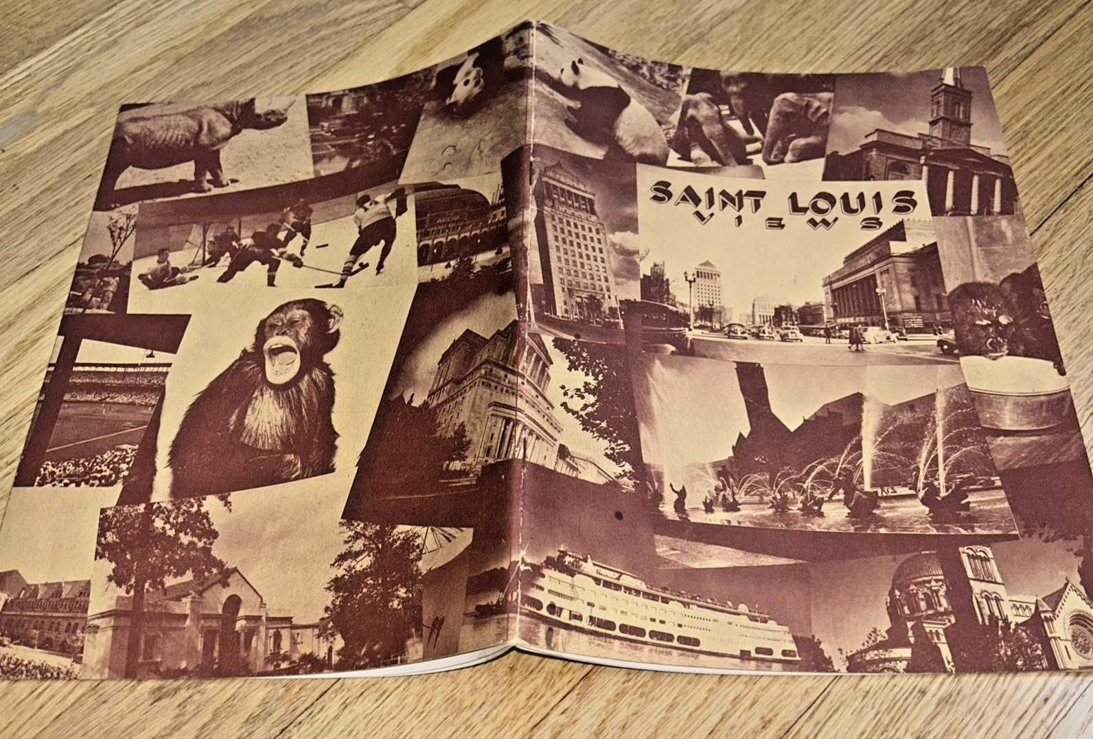 1950s SAINT LOUIS VIEWS Picture Book 48 pages Black & White Photos