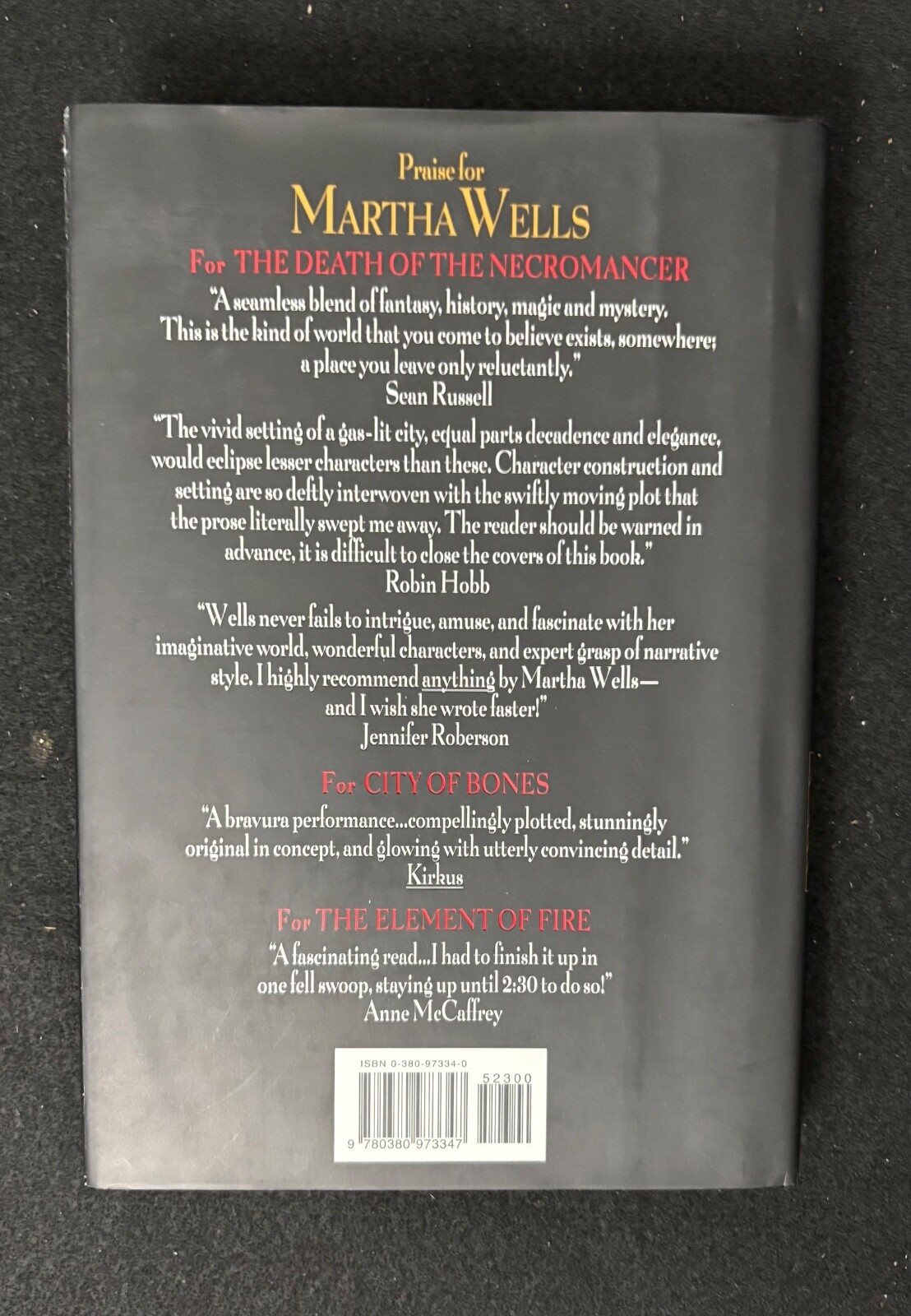 NEW* Death of the Necromancer Martha Wells 1st/1st Edition HARDCOVER Ile-Rien