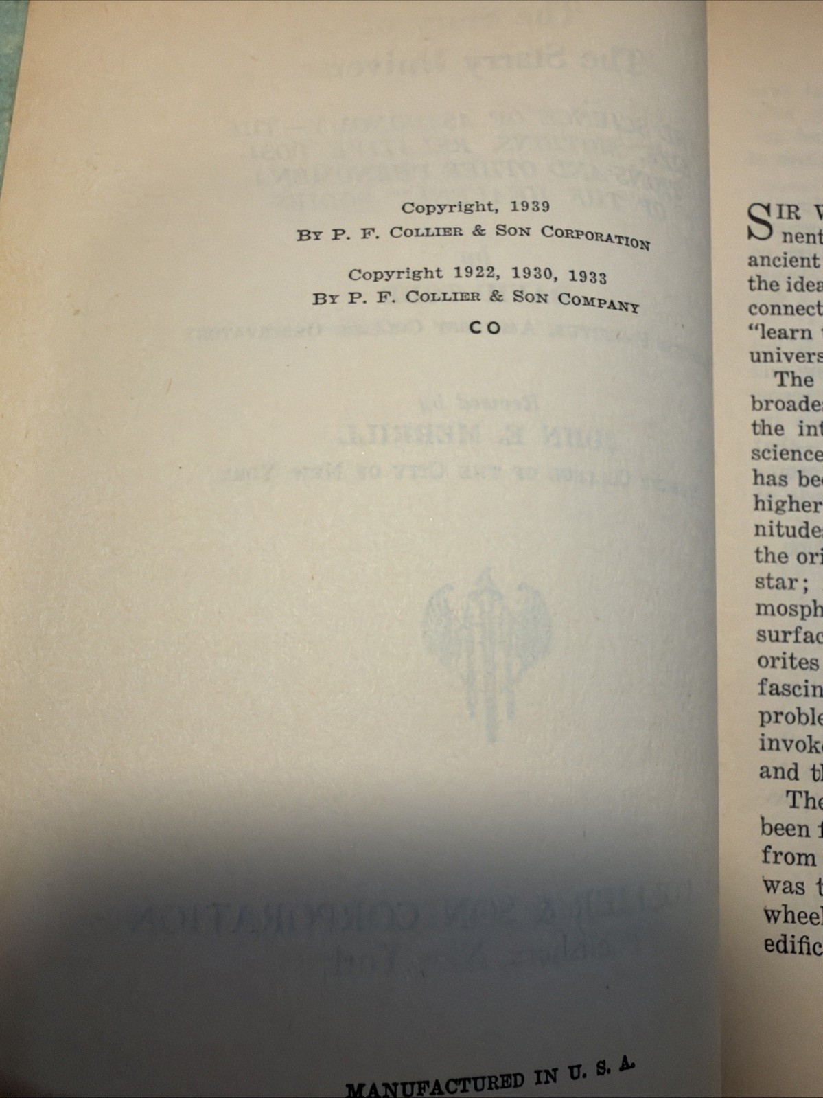 POPULAR SCIENCE LIBRARY: *1939* Six Volumes Chemistry, Physics, Etc. HC