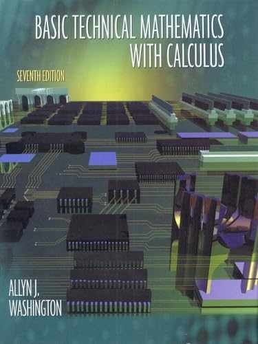 Basic Technical Mathematics – Hardcover, by Washington Allyn J. – Acceptable v