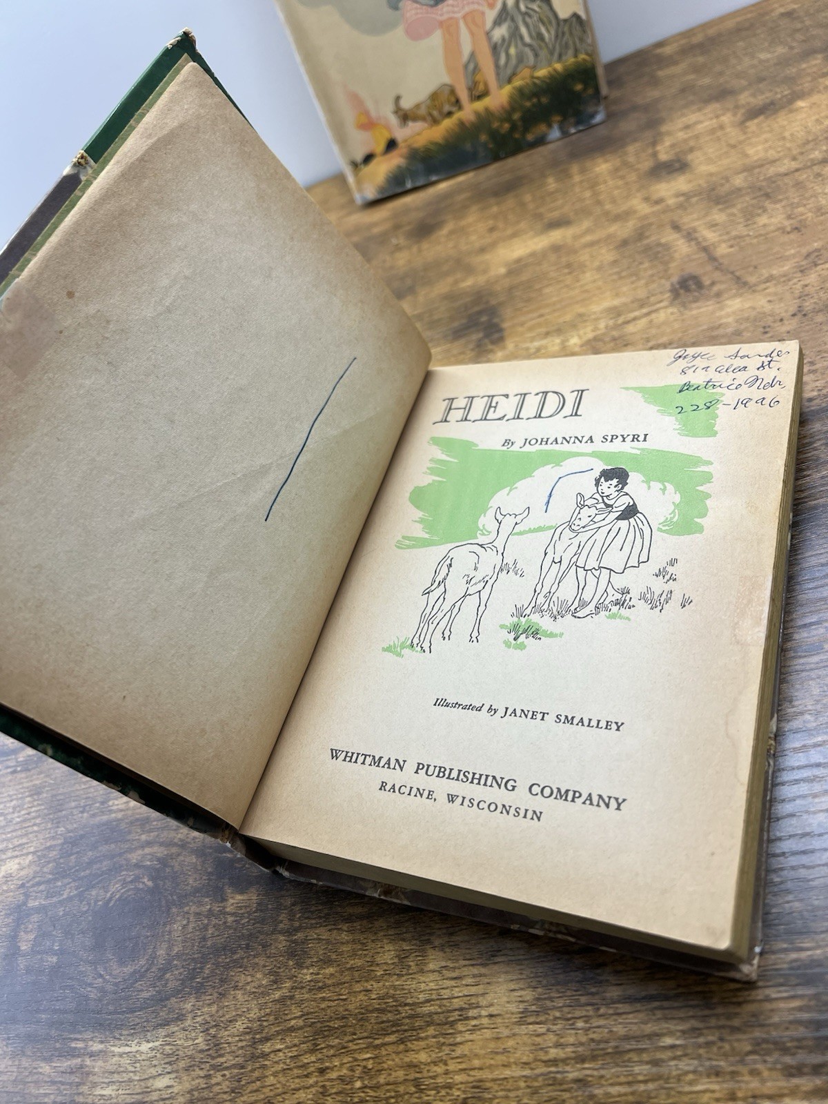 Lot of 2 Vintage HEIDI Books Johanna Spyri – 1939 & 1955