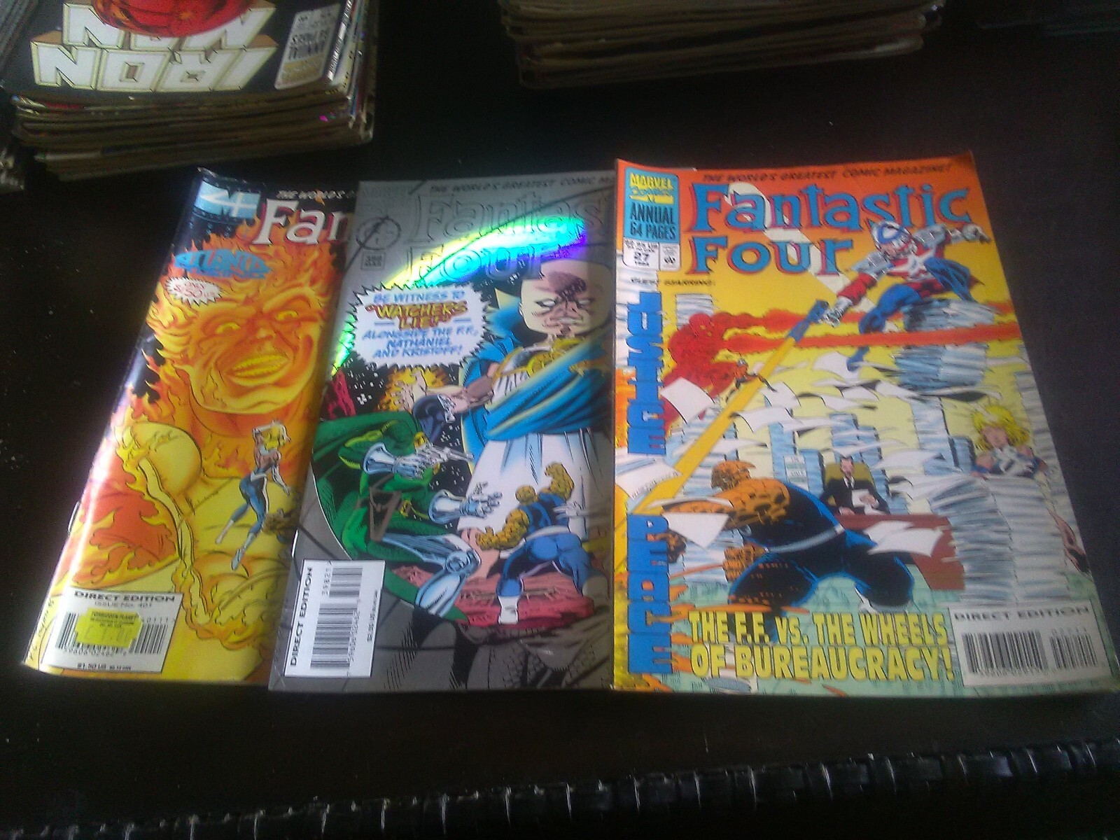 Fantastic Four X 3 # 398, # 401 and Annual ( 64 Pages ) # 27 Marvel Comics