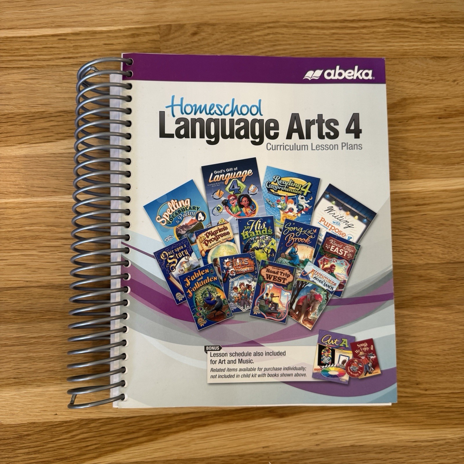 Abeka Language Arts 4 Curriculum Lesson Plans Homeschool No Writing Clean