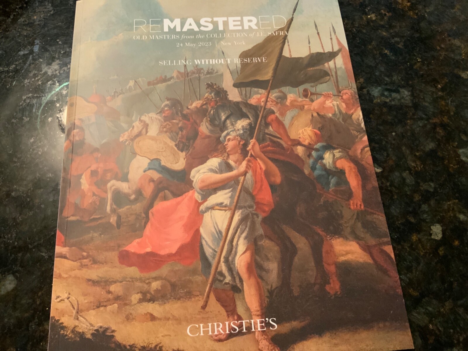 Christie’s Auction Catalog, REMASTERED,Old Masters ,J.E Safra Collection 5.24.23