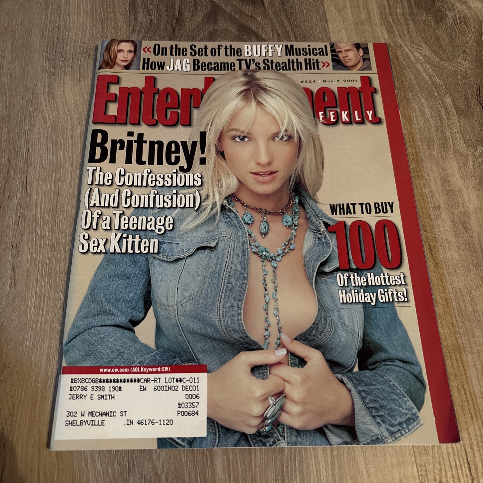 Entertainment Weekly Magazine 11/01 Britney Spears November 2001