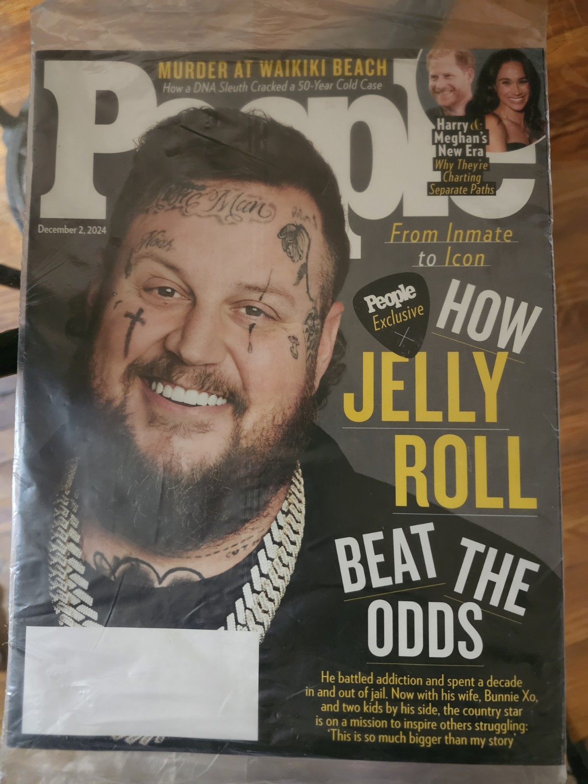 People Magazine December 2nd 2024 How Jelly Roll Beat the Odds NEW IN PACKAGE
