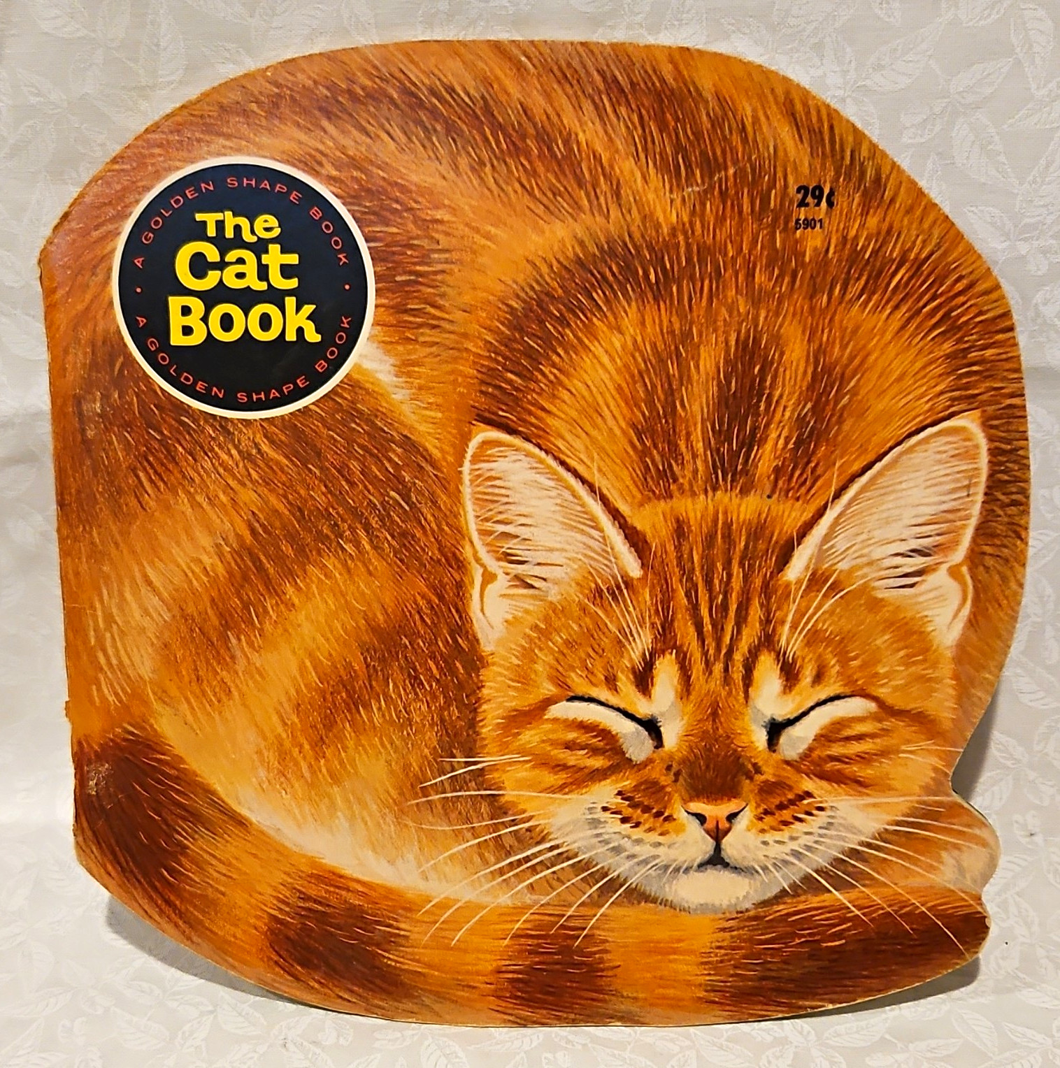 Golden Press The Cat Book Golden Shape Book Cat-Shaped HC Illus. Ottum 1964