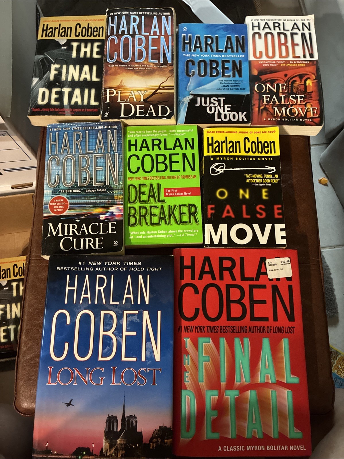HARLAN COBEN Lot Of 9 Books 7 Paperback 2 Hardcover THRILLERS