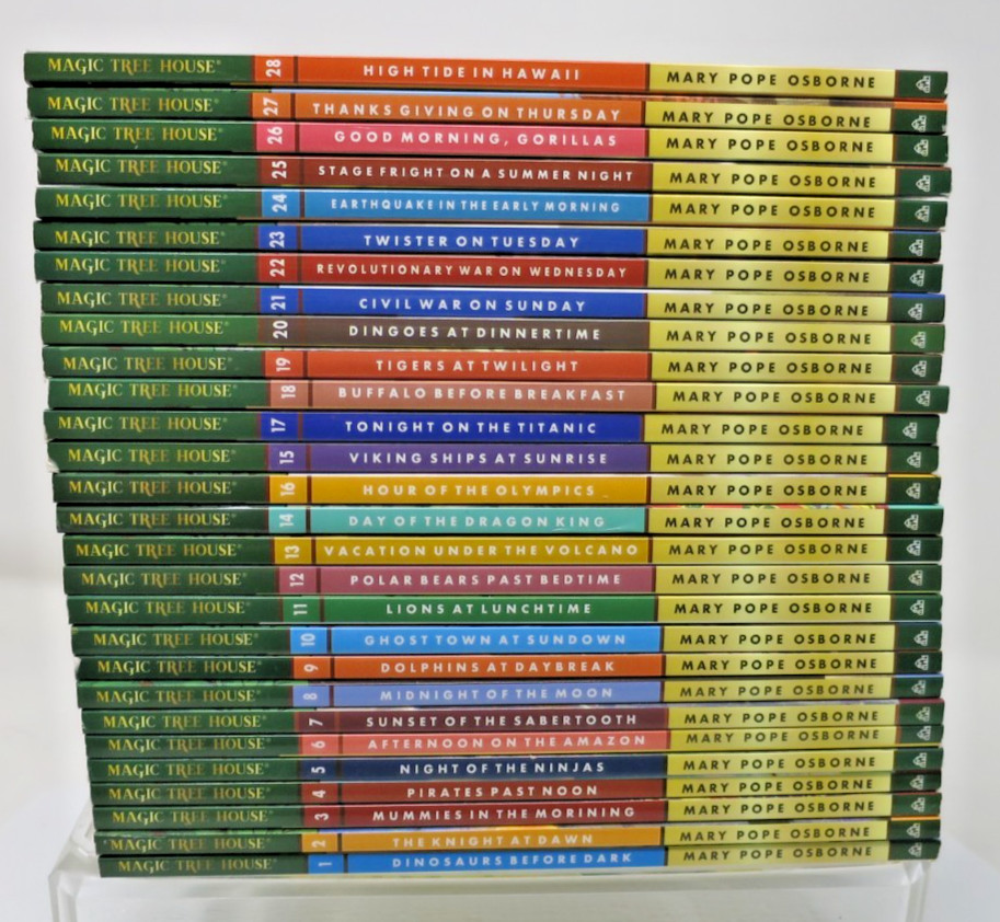 Magic Tree House Books 1-28 Boxed Set by Mary Pope Osborne Complete EUC