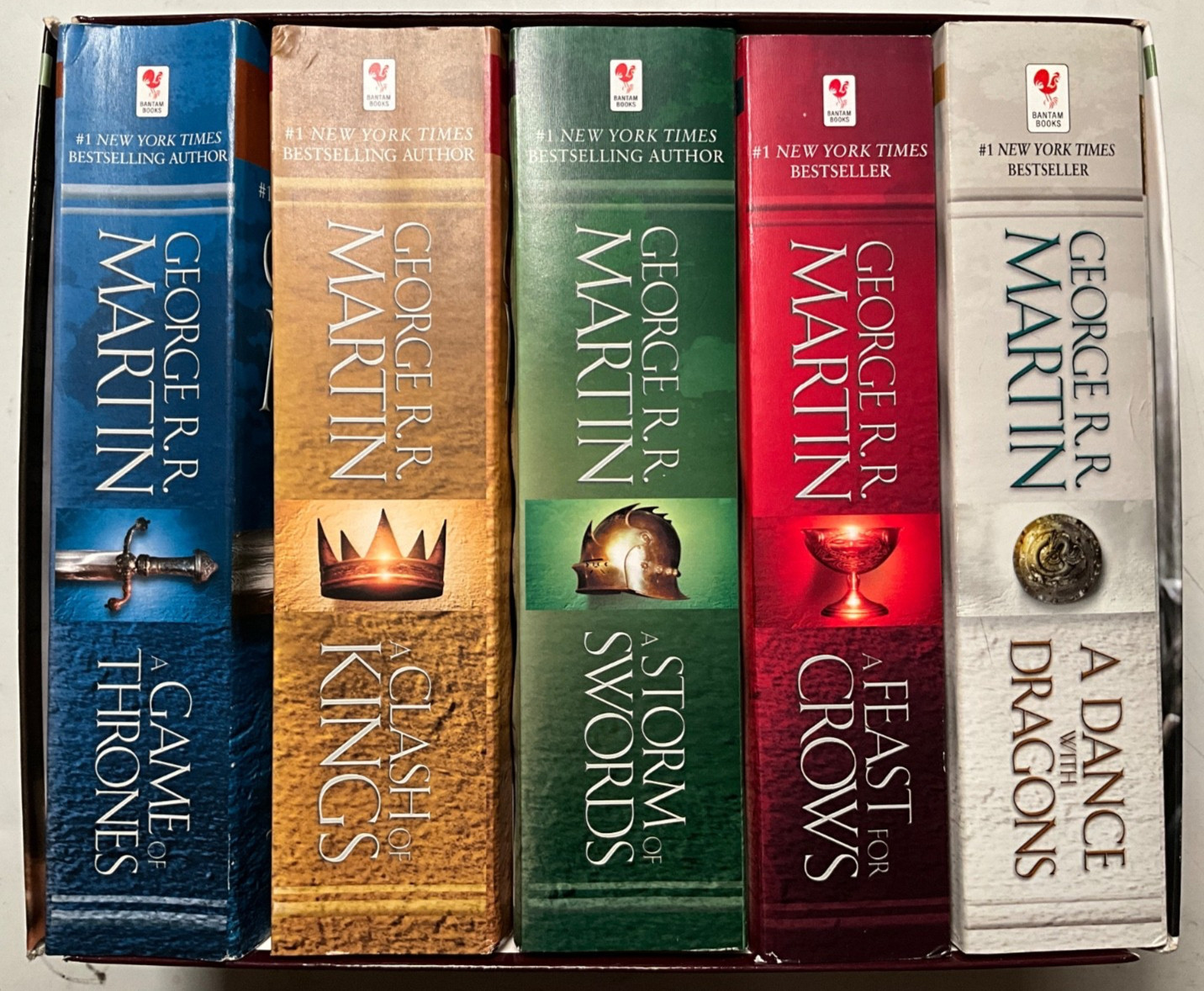 A SONG OF ICE AND FIRE Complete Paperback Book Set 1-5 Game of Thrones LOT R.R.
