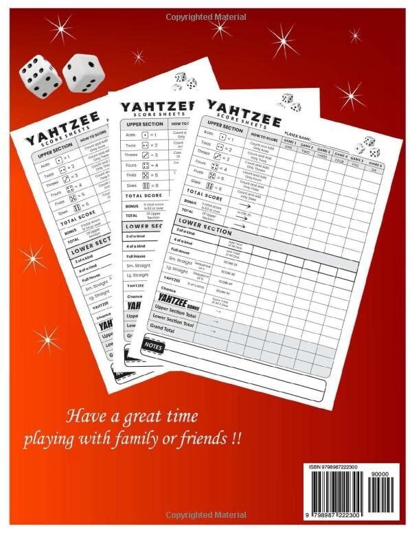 Score Pads: Large Print Score Book with Size 8.5 x 11 inches for…