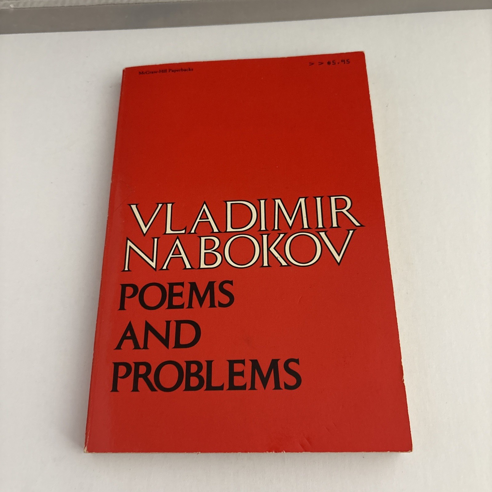 Poems And Problems by Vladimir Nabokov First Paperback Edition 1981