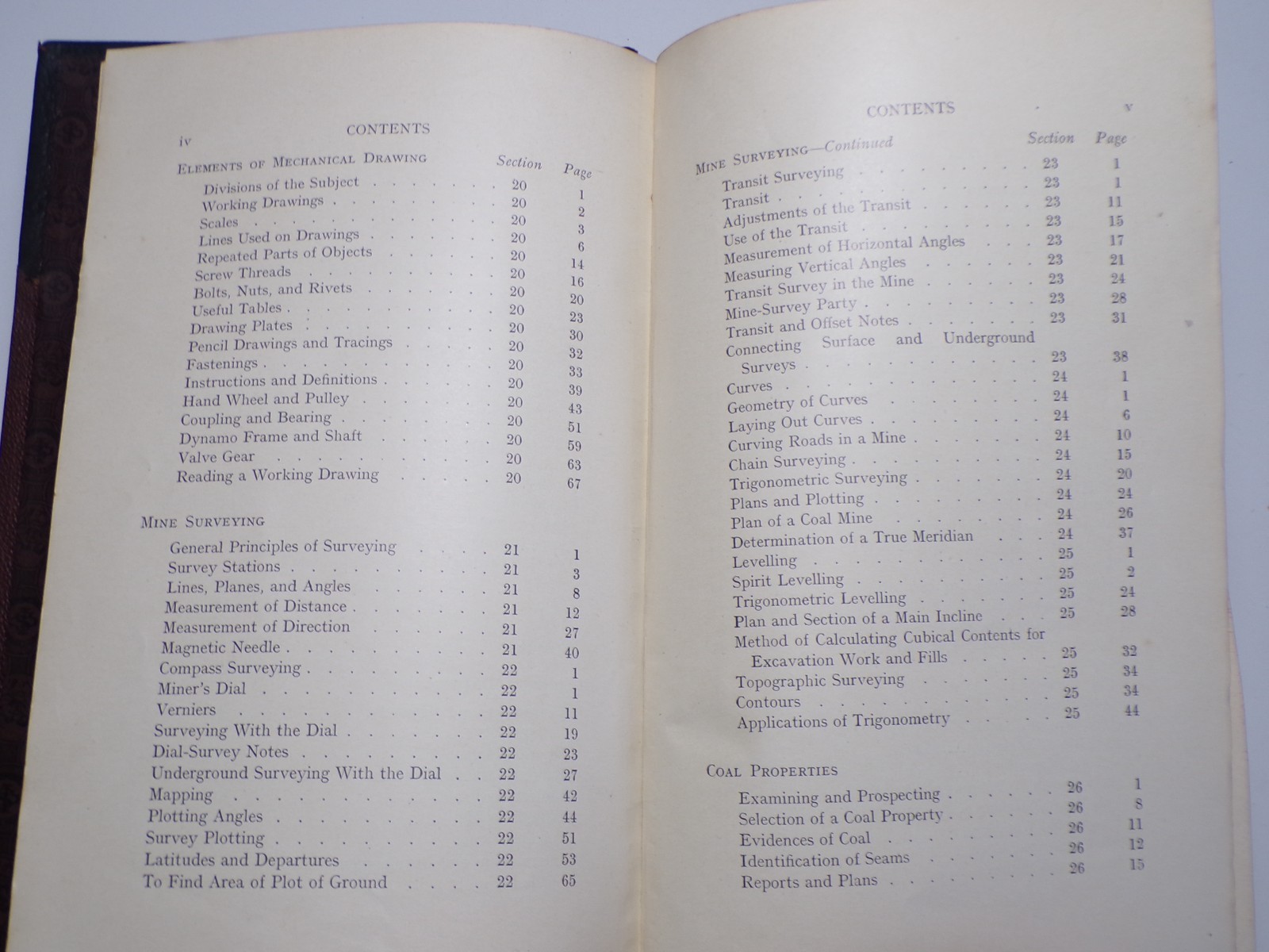 ICS Reference Library 1906 Geometrical & Mechanica Drawing, Mine Surveying 32A