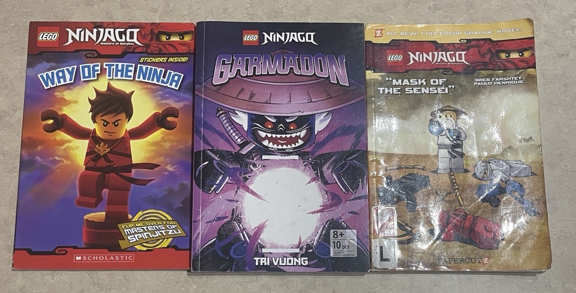 LEGO Ninjago Graphic Novels Lot Of 3 Garmadon Way Of Ninja Mask Of The Sensei