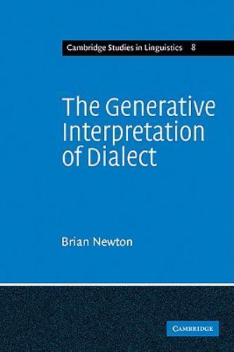 The Generative Interpretation of Dialect: A Study of Modern Greek Phonology (C..