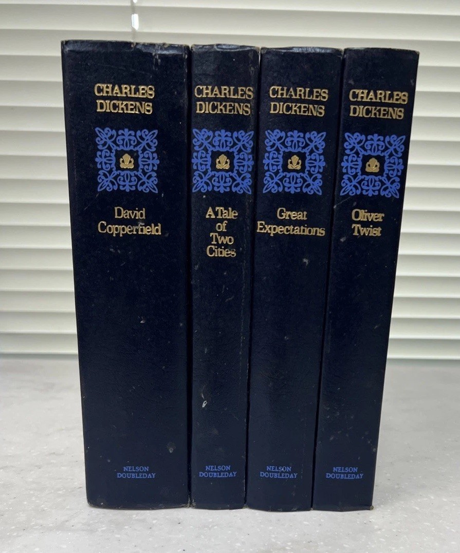 Charles Dickens | 4 Volume Set | Vintage Hardcover Nelson-Doubleday