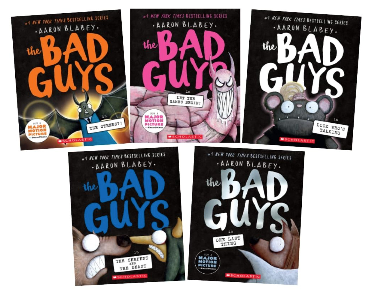 BAD GUYS SERIES 5 BOOK SET IV (BOOK #16-#20) BY Aaron Blabey PAPERBACK **NEW**