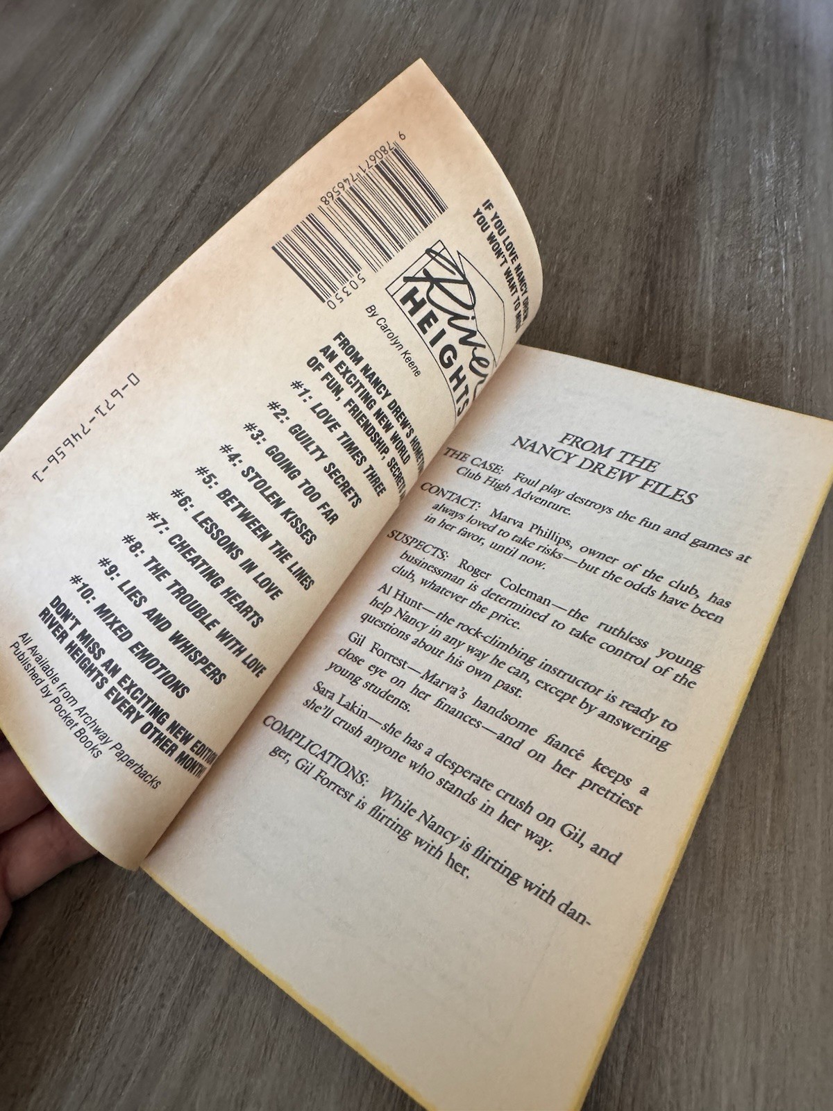 Pre-owned The Nancy Drew Files Case #36 Over the Edge by Carolyn Keene Paperback