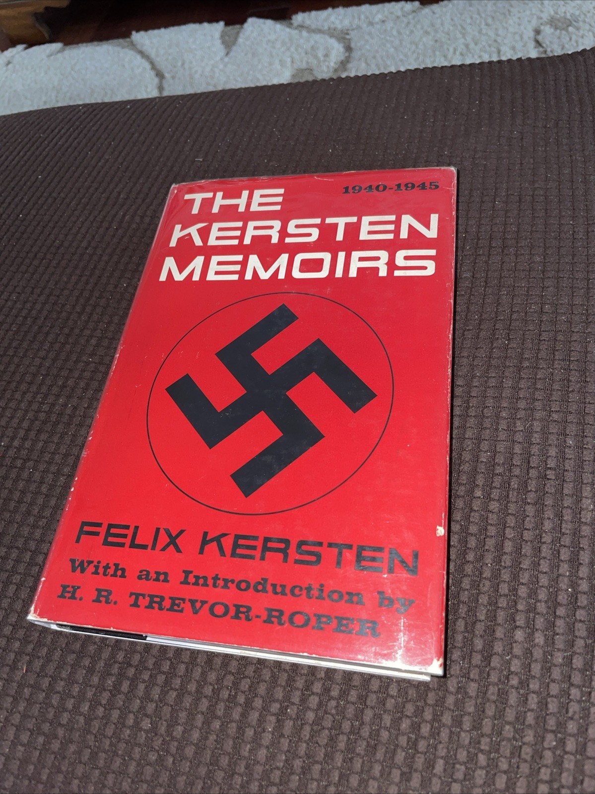 1957 Memoirs of a Nazi Masseuse Heinrich Himmler hardcover American 1st in DJ
