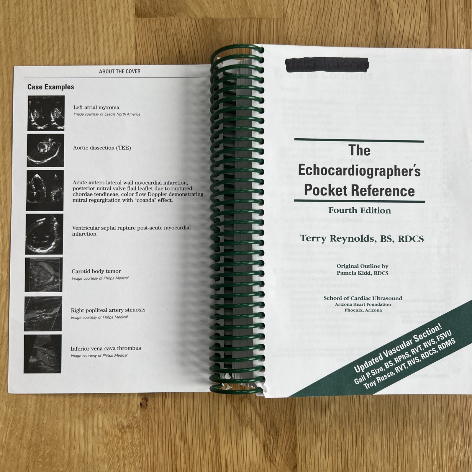Echocardiographer’s Pocket Reference by Terry Reynolds 4th Edition