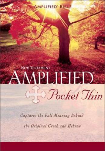Amplified Pocket -Thin New Testament – Paperback By Zondervan – GOOD