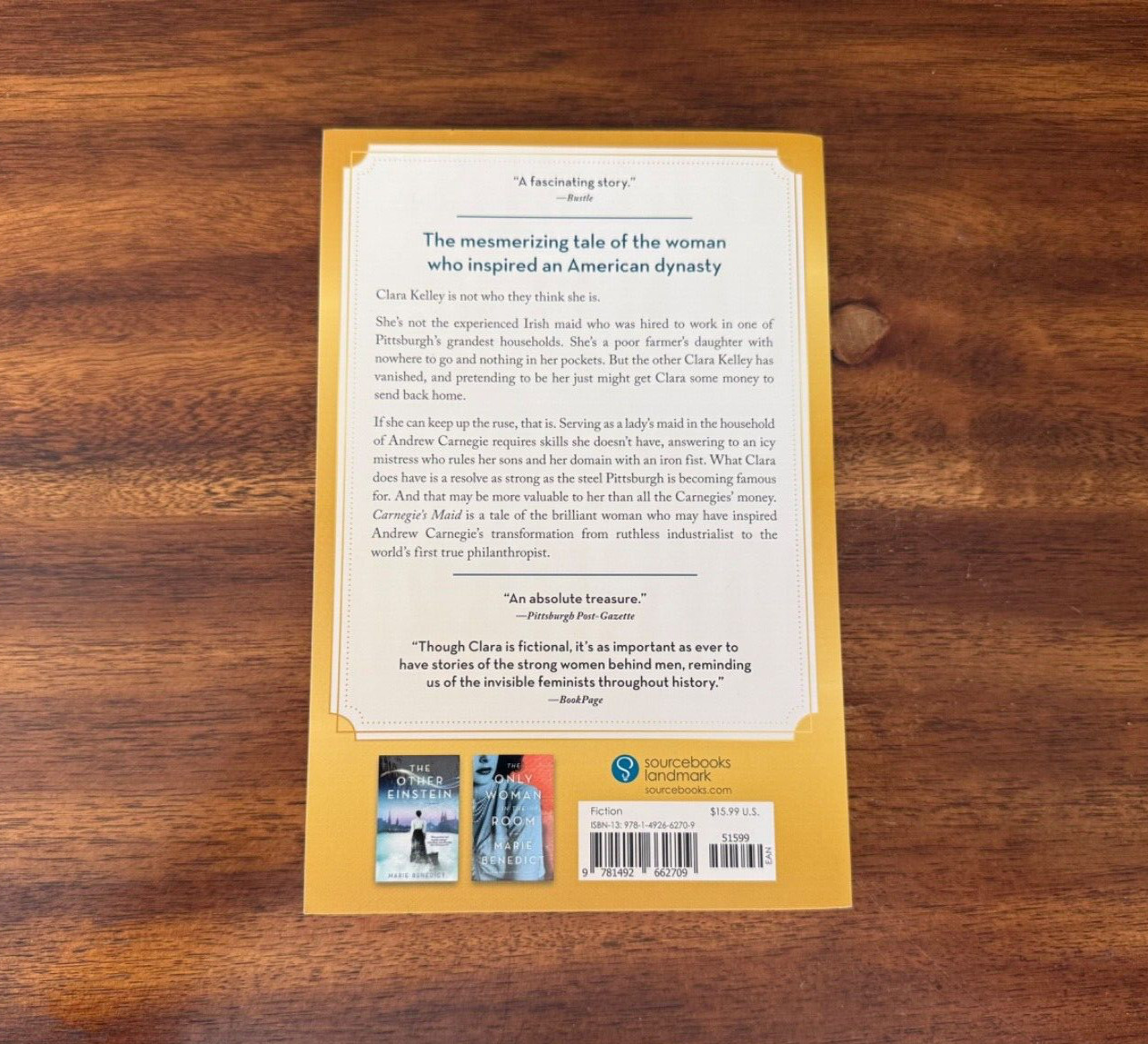 Carnegie’s Maid : A Novel by Marie Benedict (2018, Trade Paperback)