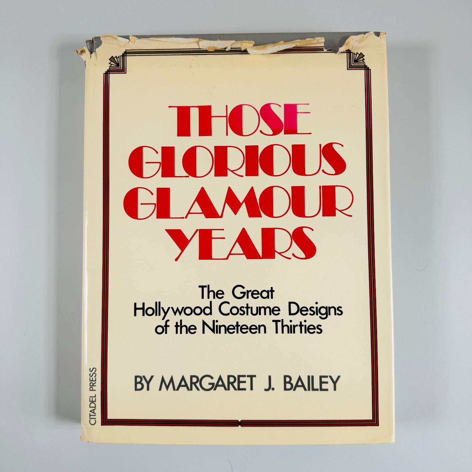Those Glorious Glamour Years Bailey 1982 First Edition Hollywood Costume Citadel