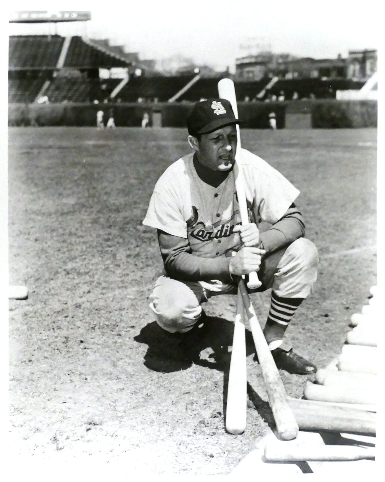 Stan Musial STAN MUSIAL ST. LOUIS CARDINALS VINTAGE PHOTO 8” x 10” inch Photog