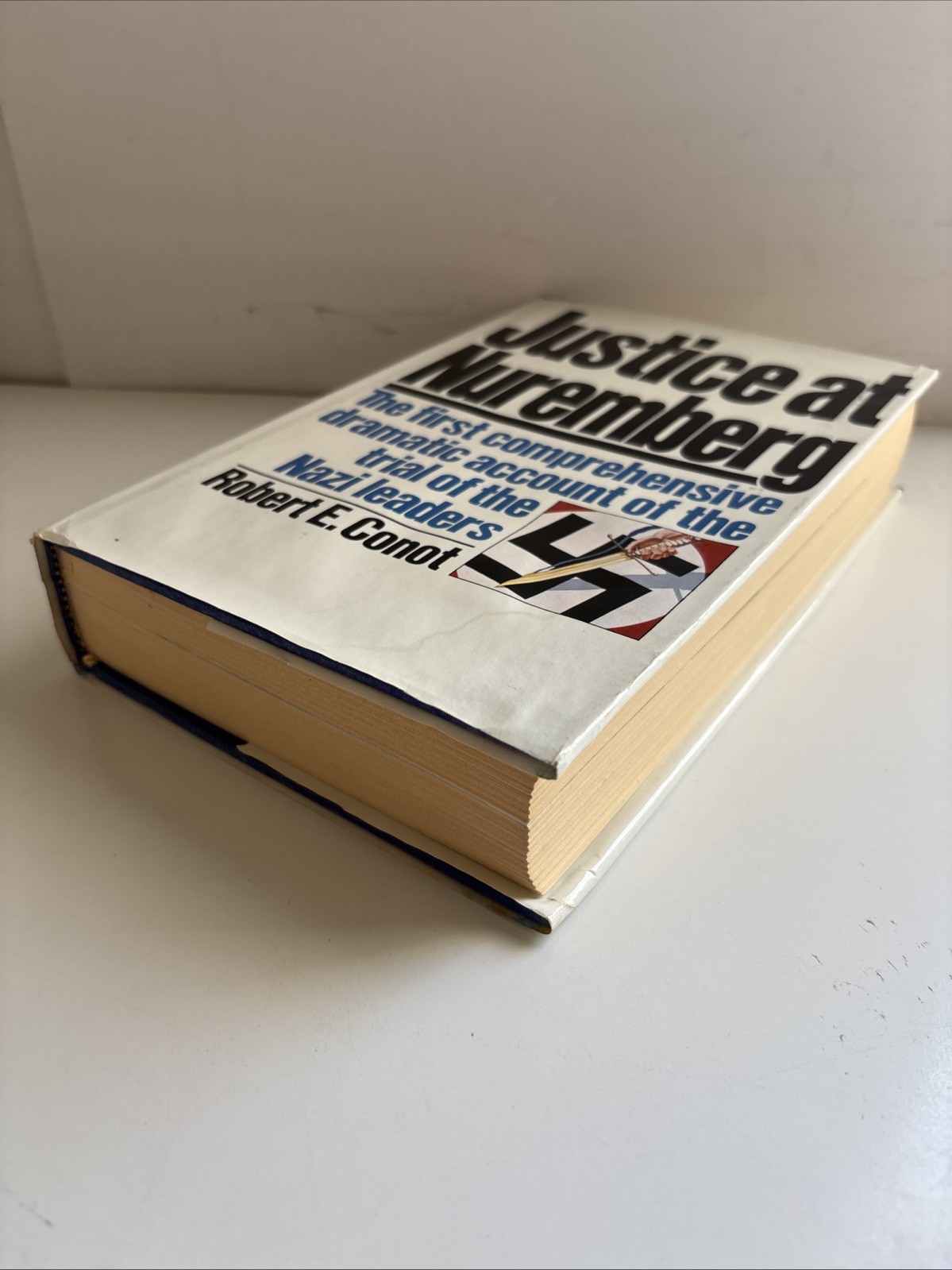 JUSTICE AT NUREMBERG by Robert E. Conot/1st EdHCDJ/Military/War/WWII 1939-45