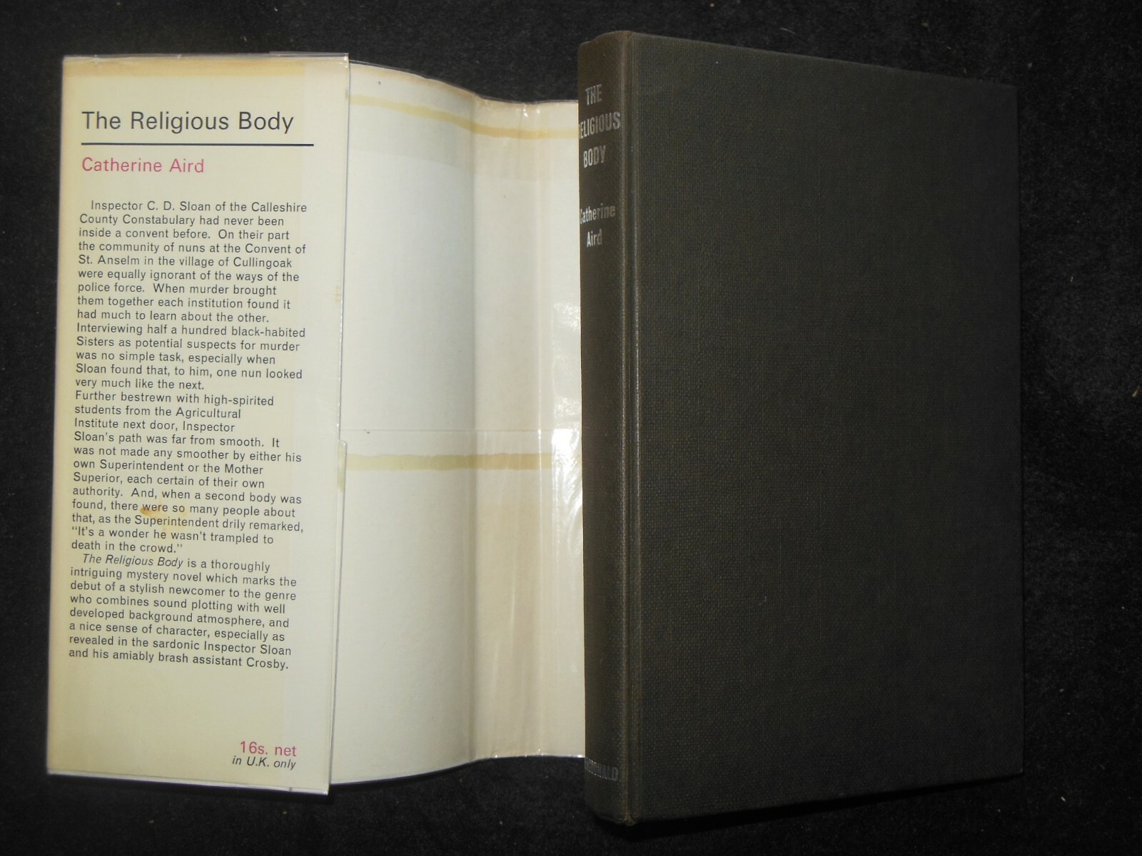 SIGNED – Catherine Aird – The Religious Body (1960-1st) Sloan and Crosby #1