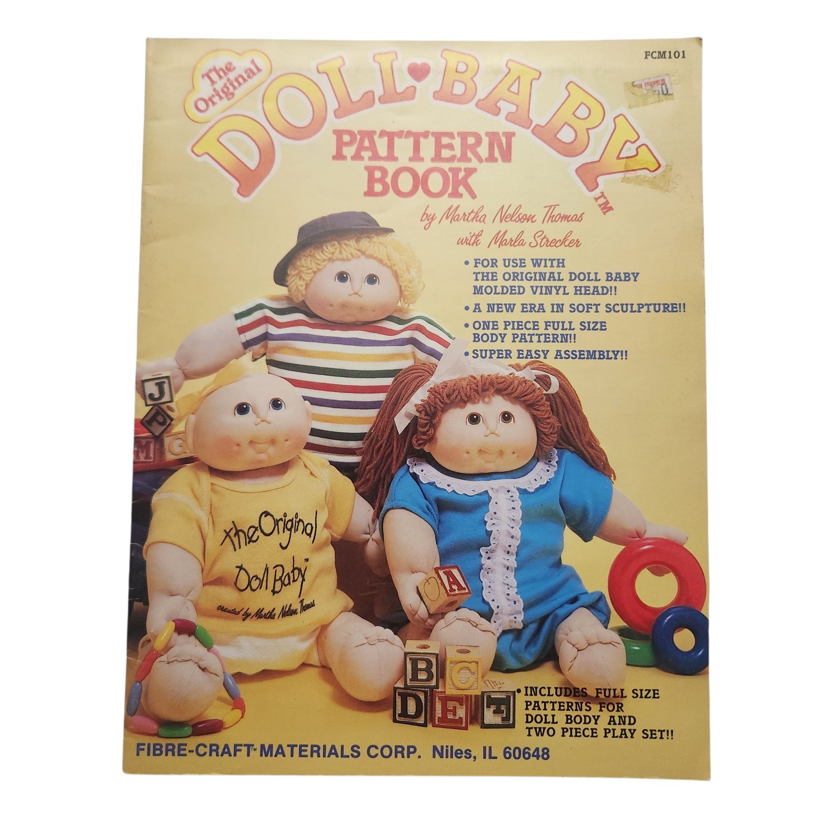 Martha Thomas & Marla Strecker the Original Doll Baby Pattern Book FCM101 1984