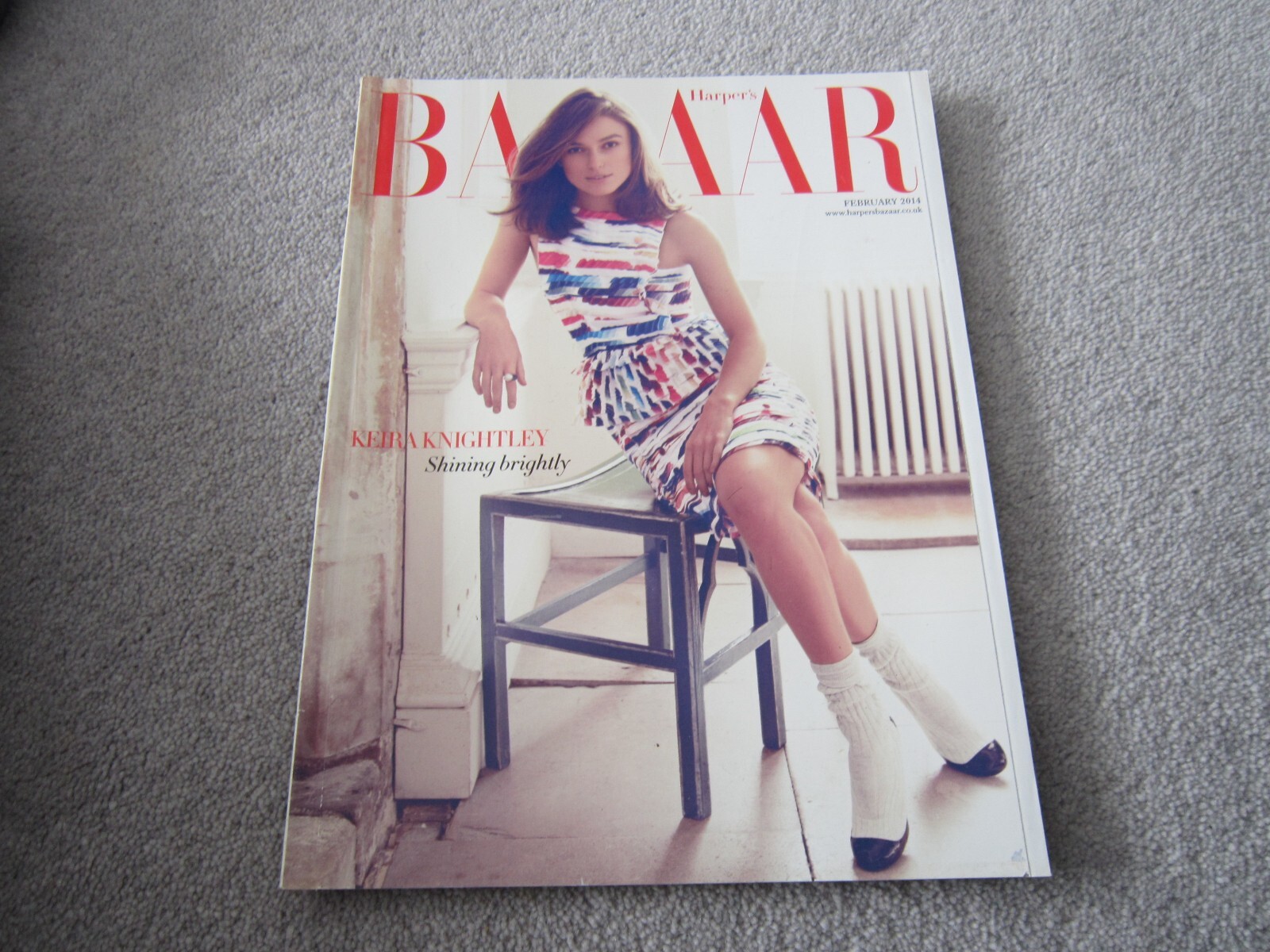 Harper’s Bazaar Magazine Keira Knightley cover ,February 2014
