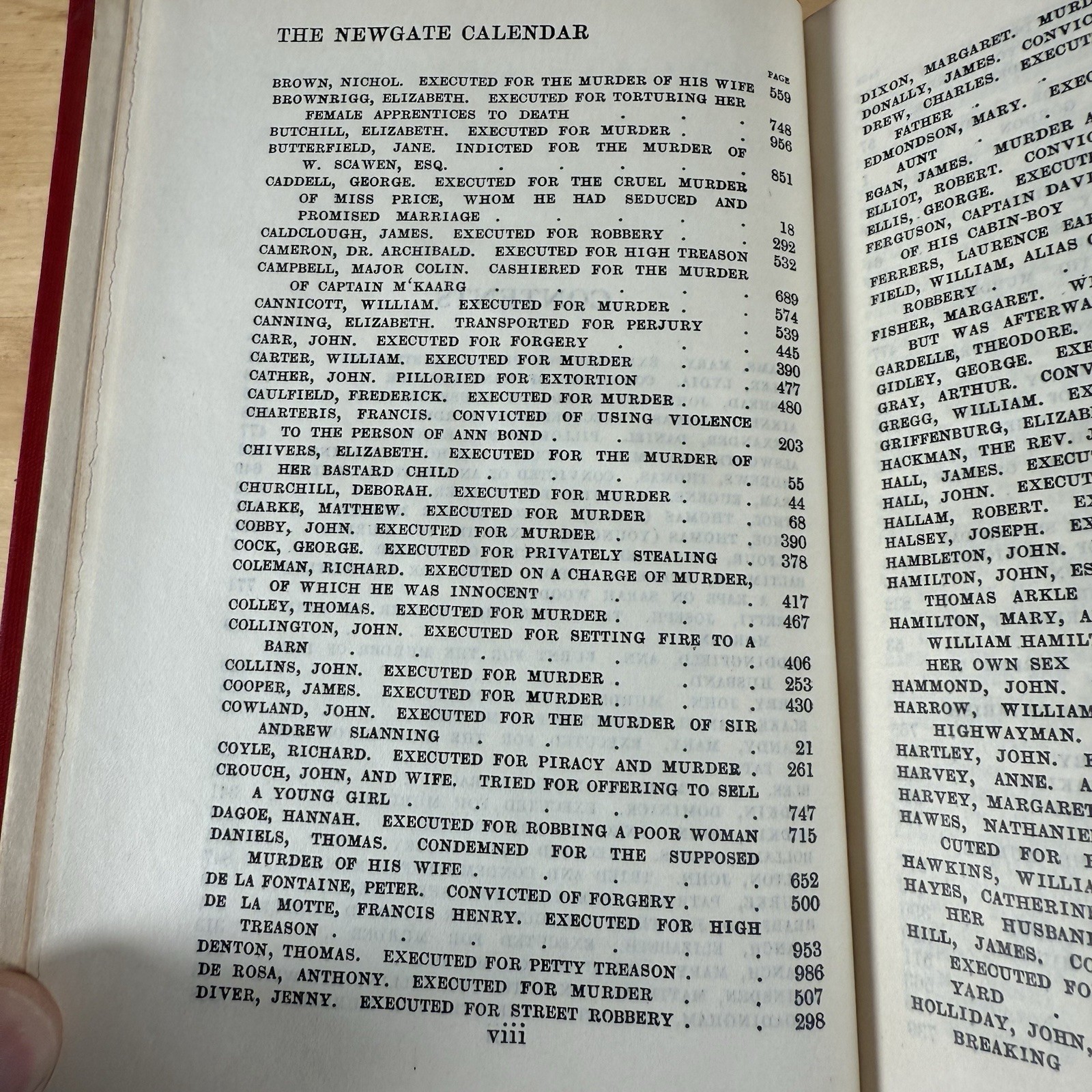 The Newgate Calander or Malefactors’ Bloody Register 1932 1ST. G.P.PUTNAM’S SONS