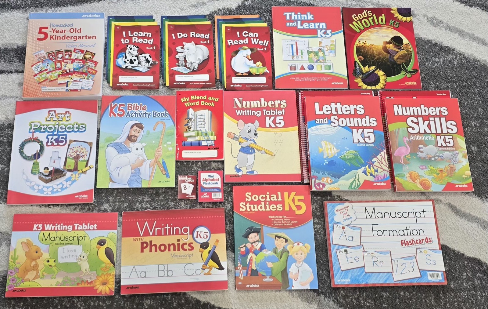 Kindergarten Abeka Homeschool K5 Curriculum Set Used but Like New