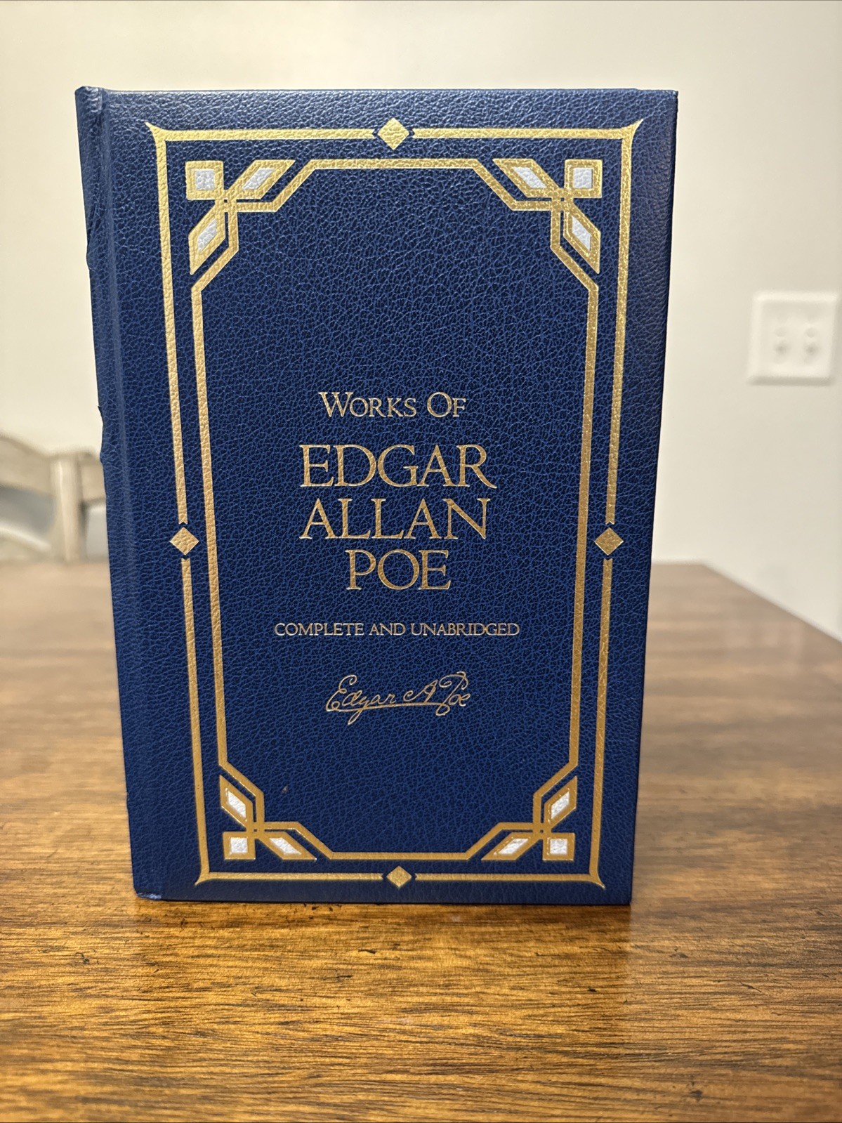 Works of Edgar Allan Poe, Chatham River Press 1990 ~ blue leather