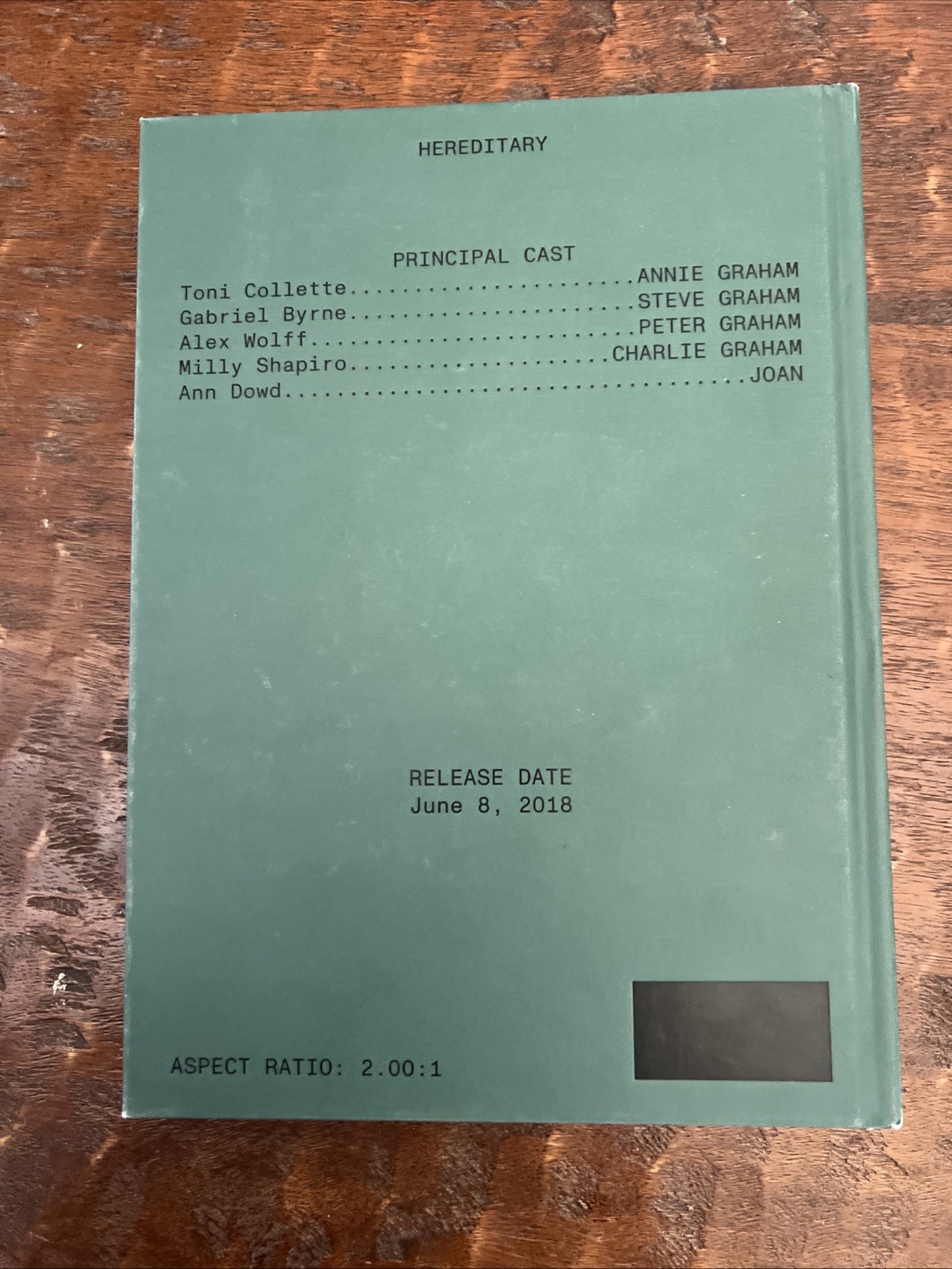 HEREDITARY SCREENPLAY BOOK Ari Aster A24 HARDCOVER 2020 horror