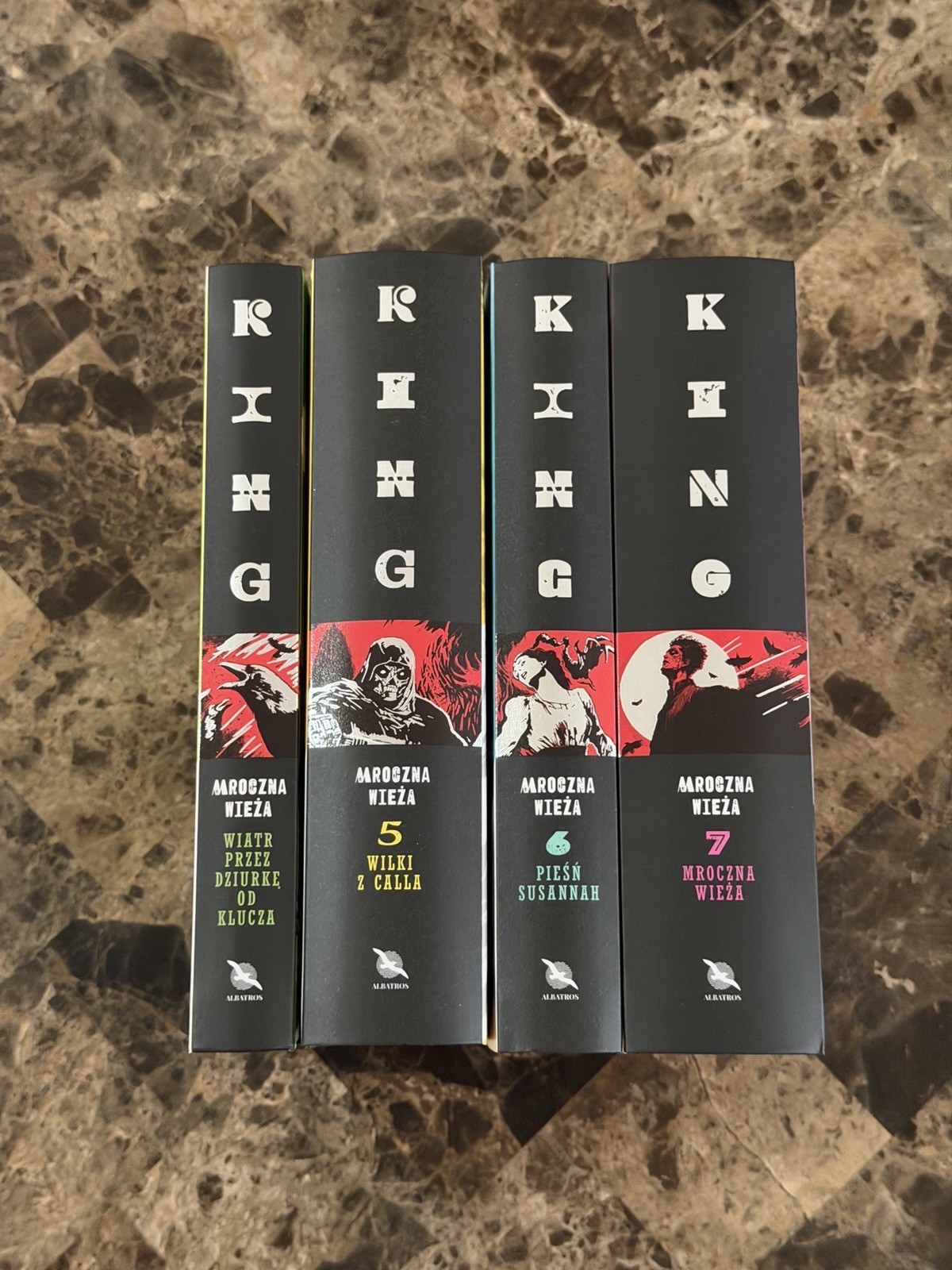 Stephen King Dark Tower Set Polish Hardcover Edition Sprayed Edges 8 Book Set