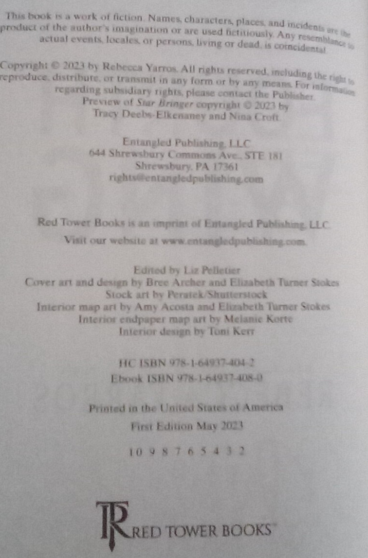 Fourth Wing SIGNED BOOKPLATE First Edition / Second Printing Rebecca Yarros