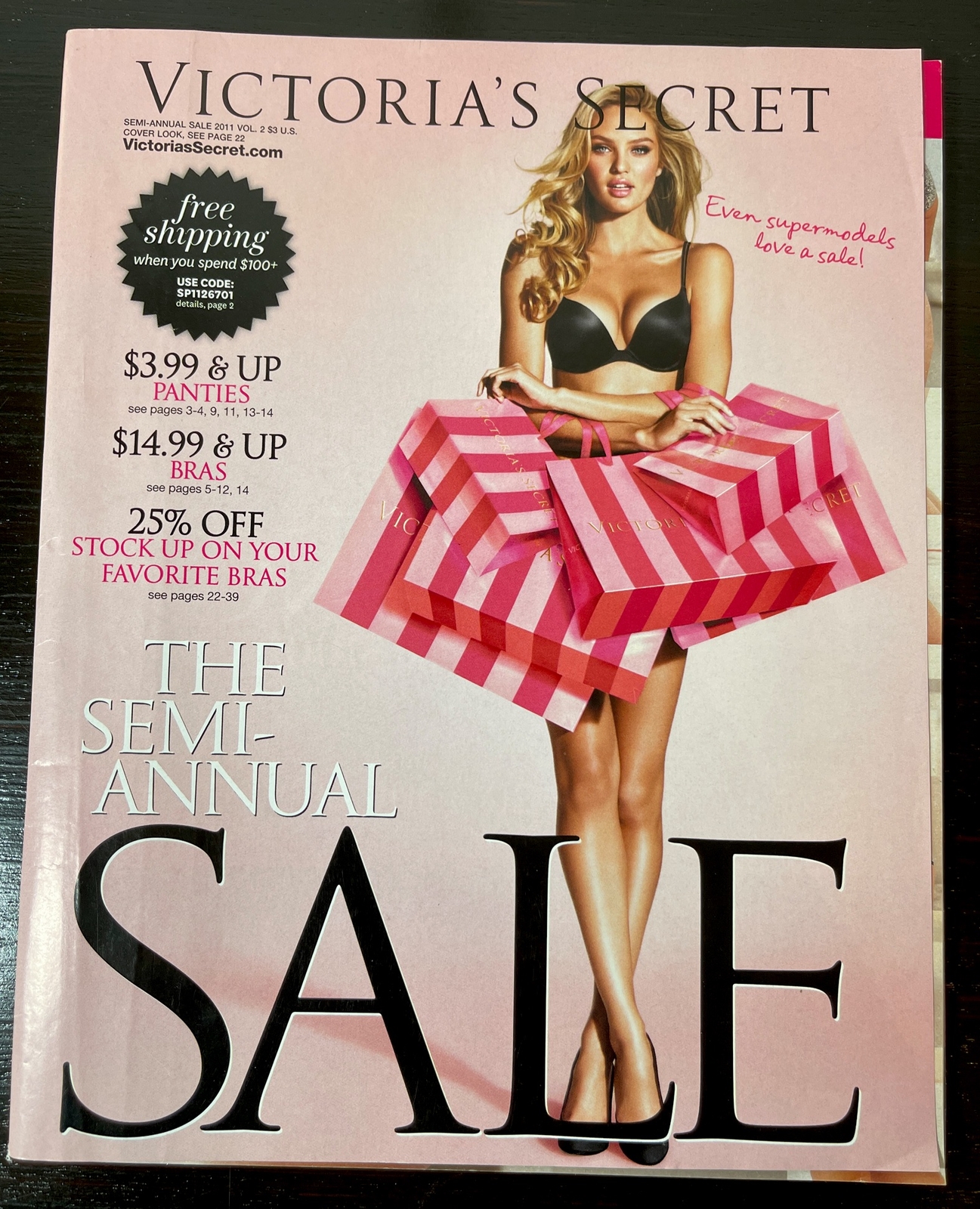 VICTORIA’S SECRET CATALOG SEMI-ANNUAL SALE 2011 VOL. 2 108 PAGES